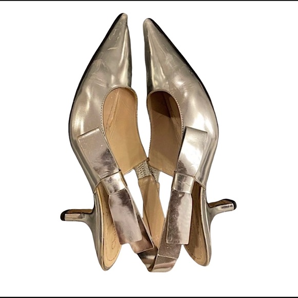 Christian Dior J’adior Metallic Slingback Pumps - Picture 14 of 16